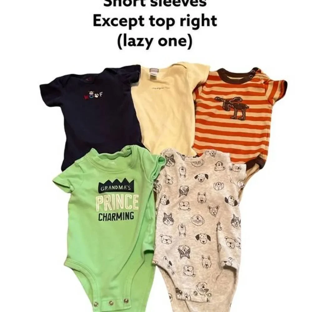 Bundle of 11 Baby Boy One pieces Sz 6 Months Variety Brands #V181